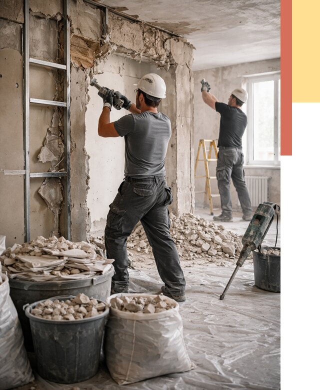 Демонтажные работы в Сарове от 2812 руб. — услуги и цена под ключ | ОТДЕЛОЧНИК-Сро