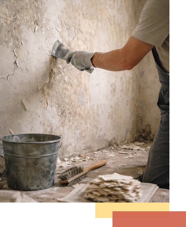 Удаление старой краски со стен в Сарове качественно и быстро