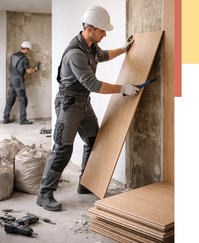 Демонтаж стеновых панелей в Сарове от 3645 руб. за м² быстро и недорого | ОТДЕЛОЧНИК-Сро