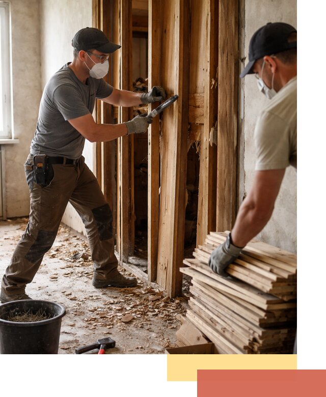 Демонтаж деревянных перегородок в Сарове быстро и аккуратно