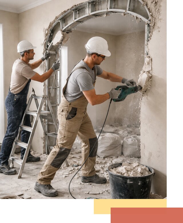 Демонтаж гипсокартонной арки в Сарове быстро и аккуратно