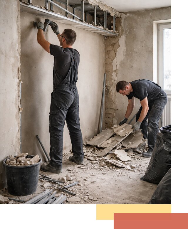 Демонтаж короба из гипсокартона в Сарове быстро и аккуратно