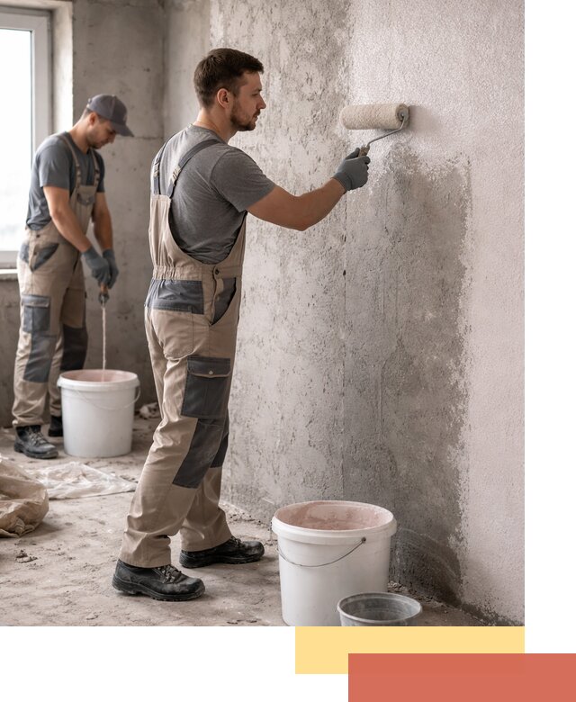 Нанесение бетоноконтакта на стены в Сарове для последующей отделки