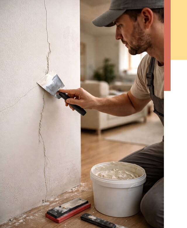 Заделка трещин и сколов в Сарове от 2552 руб. — быстро и недорого | ОТДЕЛОЧНИК-Сро