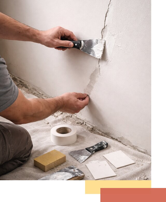 Заделка трещин и сколов в стенах и потолках в Сарове