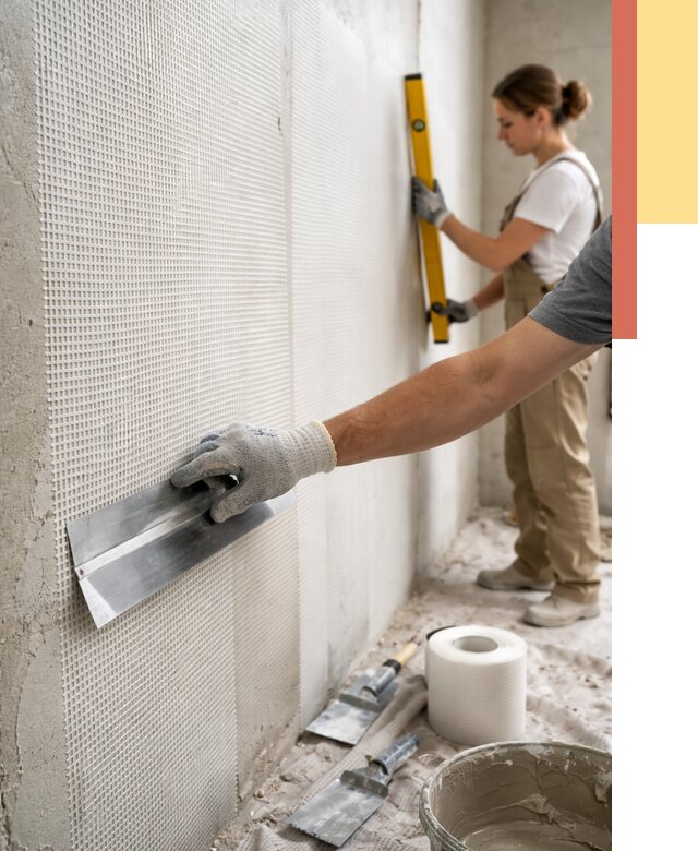 Армирование стен стеклосеткой в Сарове от 3333 руб. под ключ | ОТДЕЛОЧНИК-Сро