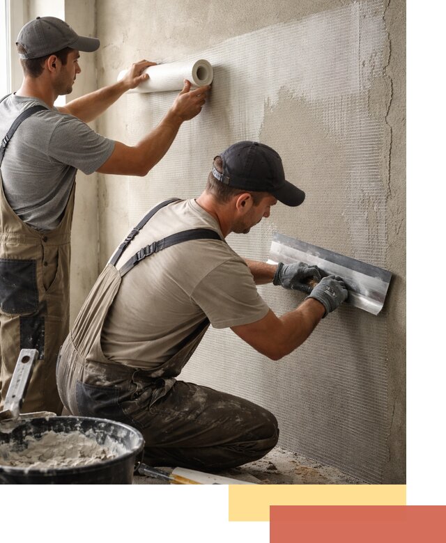 Армирование стен стеклосеткой в Сарове для прочной отделки