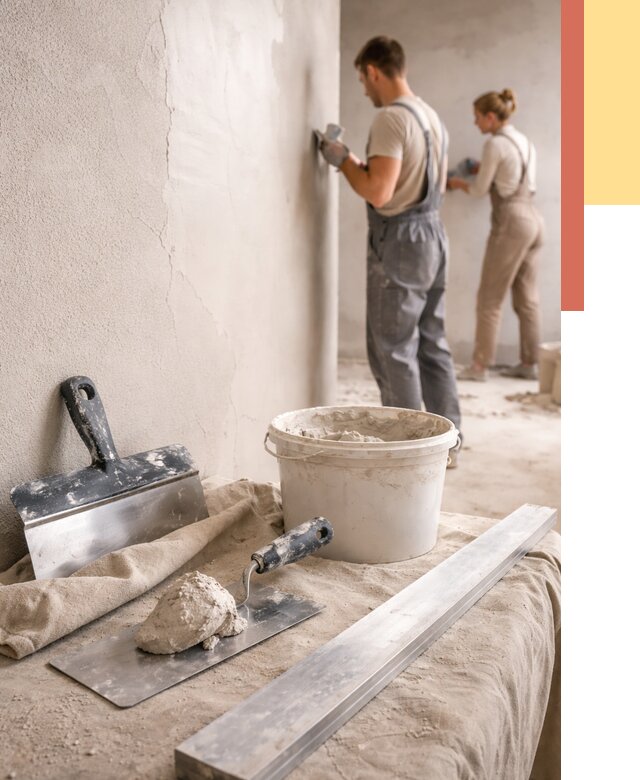 Штукатурка стен гипсовая в Сарове от 4687 руб/м2 — быстро и недорого | ОТДЕЛОЧНИК-Сро