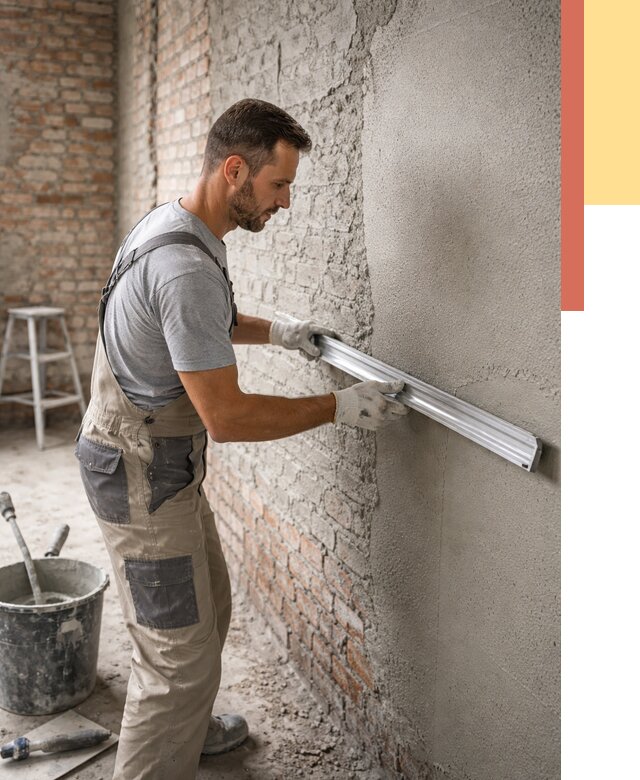 Штукатурка кирпичных стен в Сарове от 4687 руб/м2 — быстро и недорого | ОТДЕЛОЧНИК-Сро