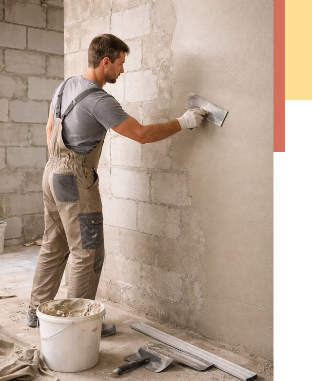 Штукатурка стен из газобетона в Сарове от 2187 руб./м2 — быстро и недорого | ОТДЕЛОЧНИК-Сро