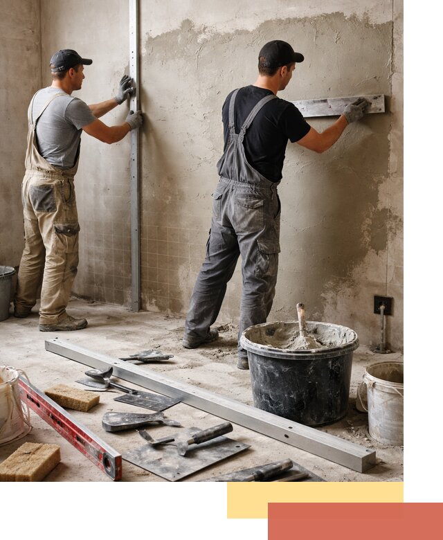 Профессиональная штукатурка стен под плитку в Сарове