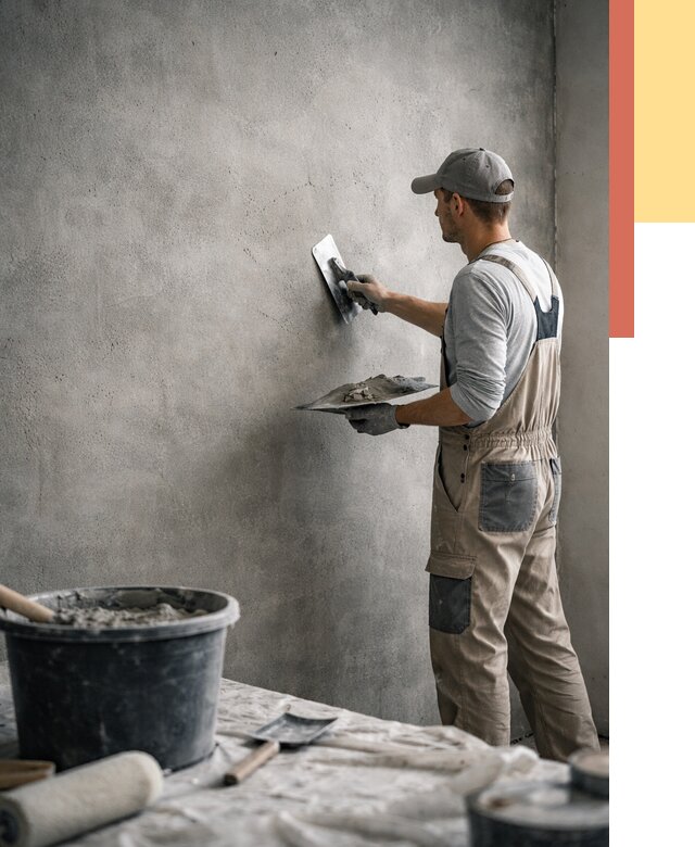 Декоративная штукатурка под бетон в Сарове от 2604 руб./м² — нанесение под ключ | ОТДЕЛОЧНИК-Сро