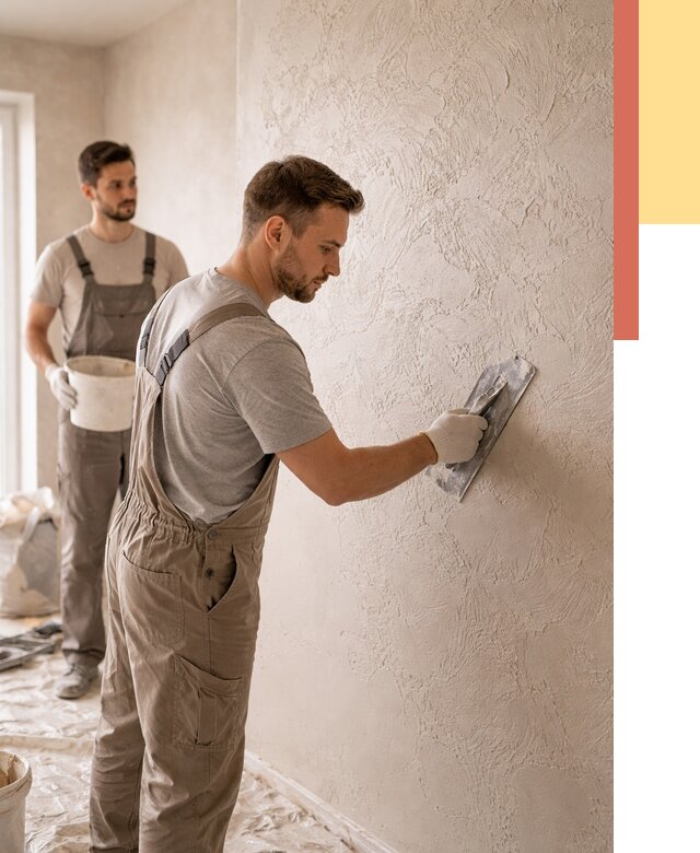 Фактурная штукатурка стен в Сарове от 4374 руб./м² — заказать под ключ | ОТДЕЛОЧНИК-Сро