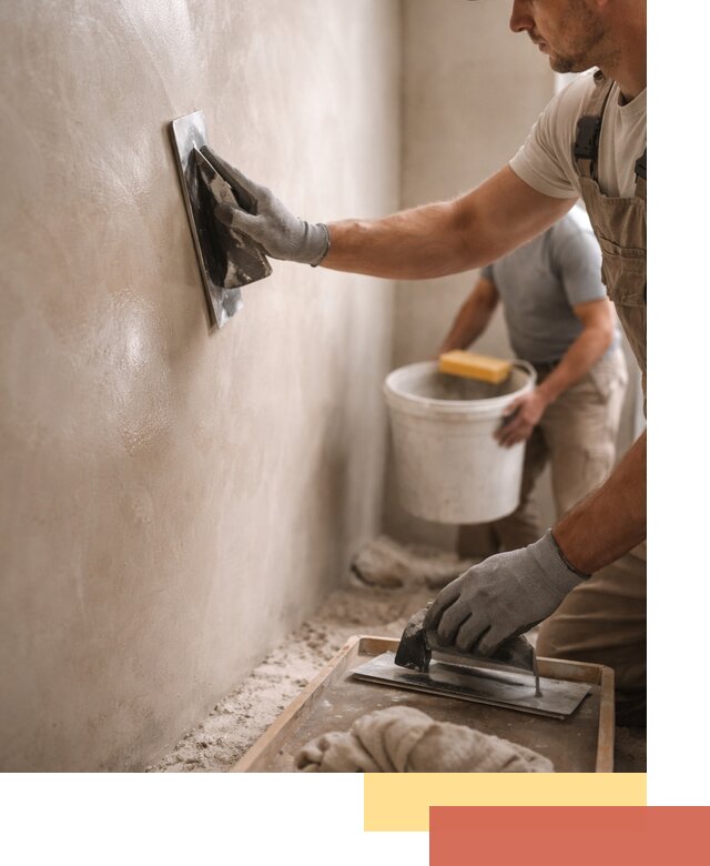 Нанесение марокканской штукатурки таделакт в Сарове