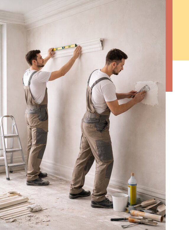 Монтаж лепнины на стены в Сарове от 4687 руб. — недорого, быстро | ОТДЕЛОЧНИК-Сро