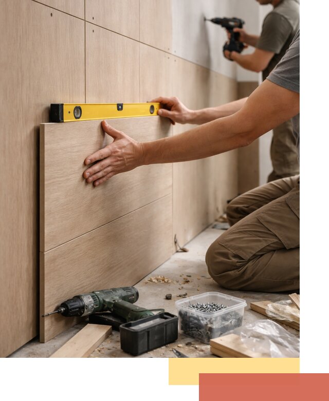 Профессиональный монтаж МДФ панелей на стены в Сарове