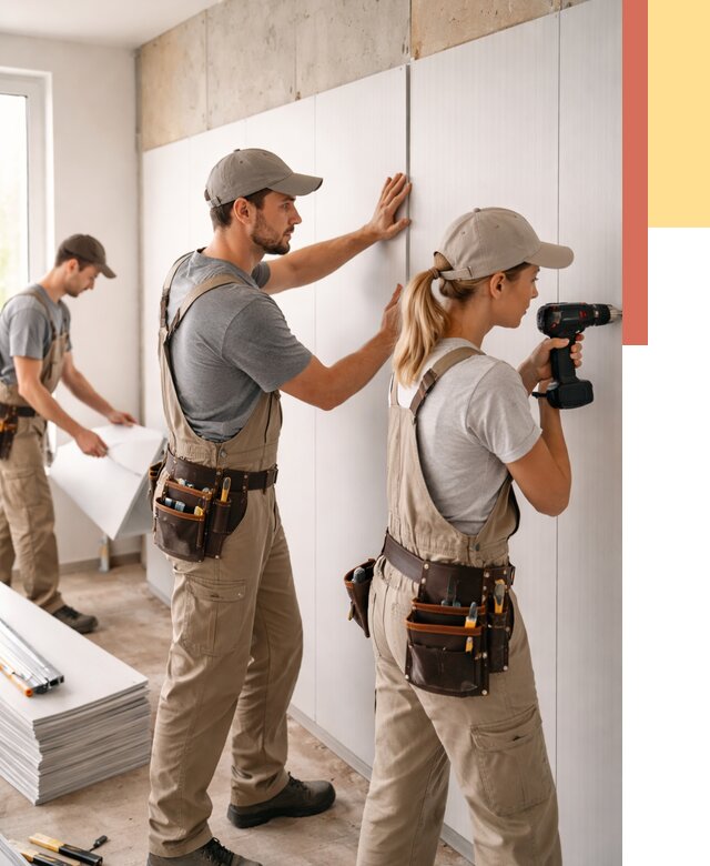 Монтаж ПВХ панелей на стены в Сарове от 469 руб/м2 — быстро и недорого | ОТДЕЛОЧНИК-Сро