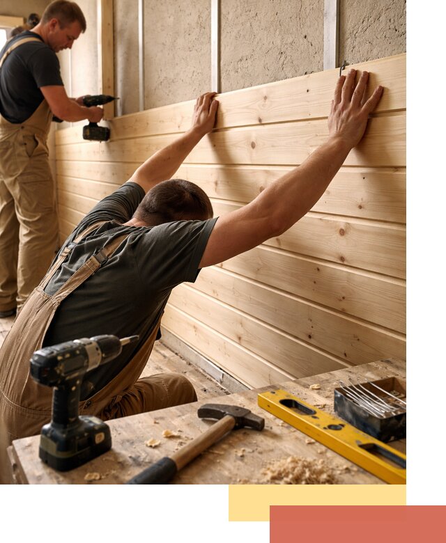 Монтаж деревянной вагонки на стены в Сарове быстро и качественно