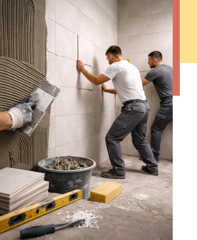 Укладка плитки на стены в Сарове от 885 руб. — качественно и недорого | ОТДЕЛОЧНИК-Сро