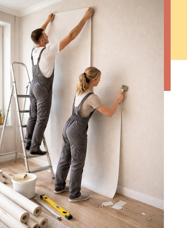 Поклейка флизелиновых обоев в Сарове от 6249 руб. | Быстро и недорого — ОТДЕЛОЧНИК-Сро