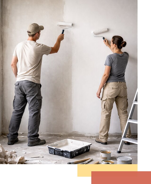 Окраска стен по стеклохолсту в Сарове качественно и долговечно