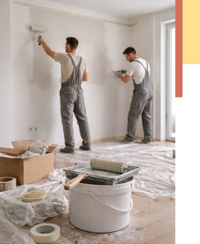 Покраска стен в квартире в Сарове от 2604 руб/м2 — быстро и недорого | ОТДЕЛОЧНИК-Сро