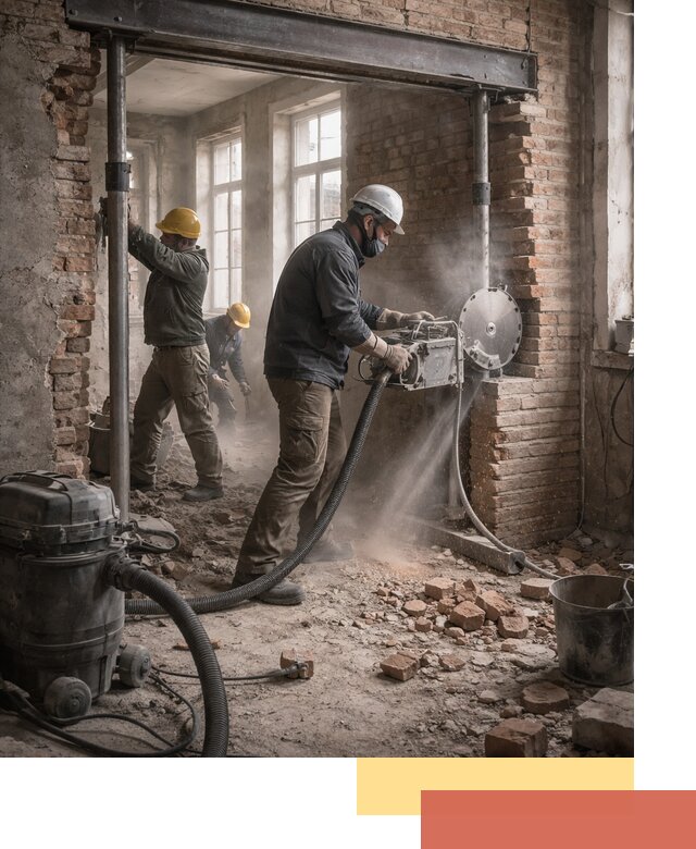 Прорезка проема в стене под дверной или оконный проем в Сарове