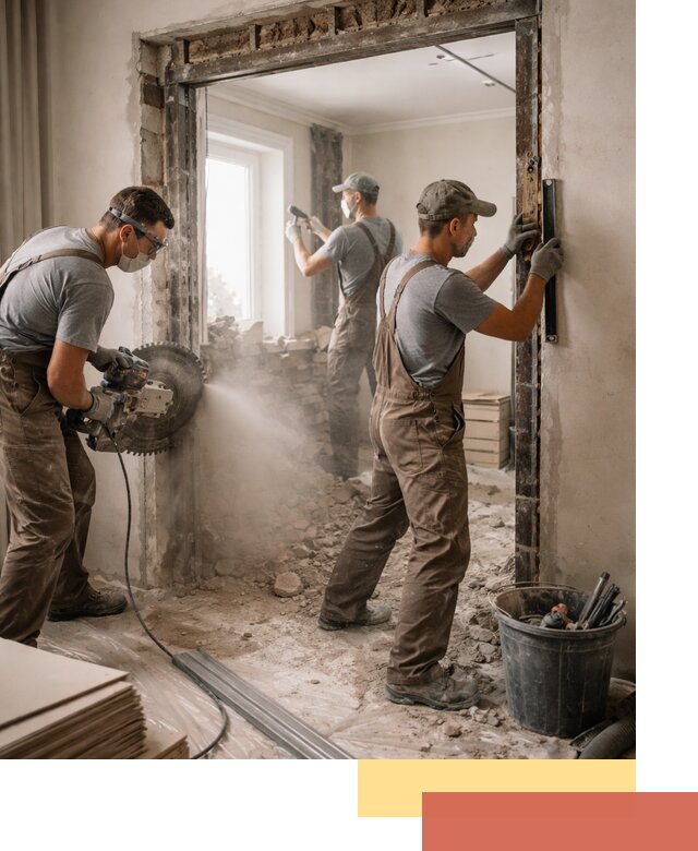 Расширение дверного проема под установку новой двери в Сарове