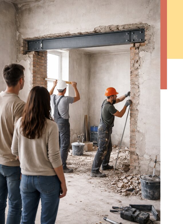 Усиление проема в стене в Сарове от 9894 руб. — усиление дверного проема металлоконструкцией | ОТДЕЛОЧНИК-Сро