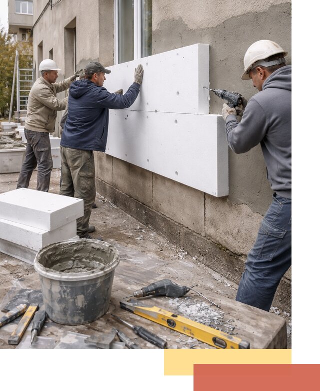 Утепление наружных стен пенопластом в Сарове