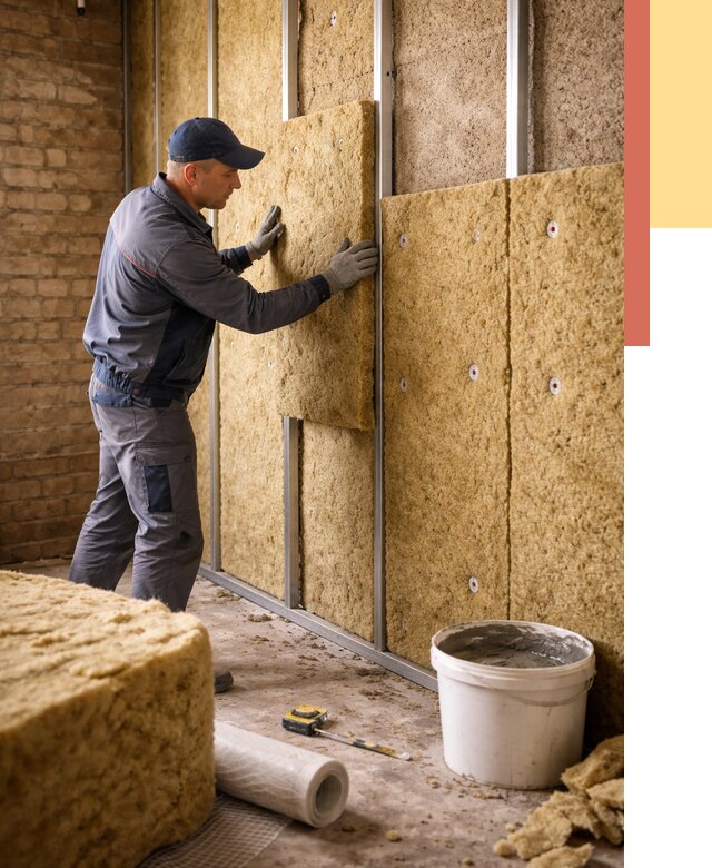 Утепление стен минватой в Сарове от 1406 руб./м2 — недорого и быстро | ОТДЕЛОЧНИК-Сро