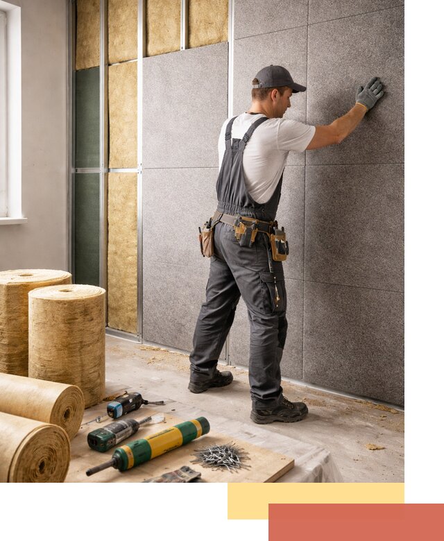 Профессиональная шумоизоляция стен в Сарове для квартиры и офиса