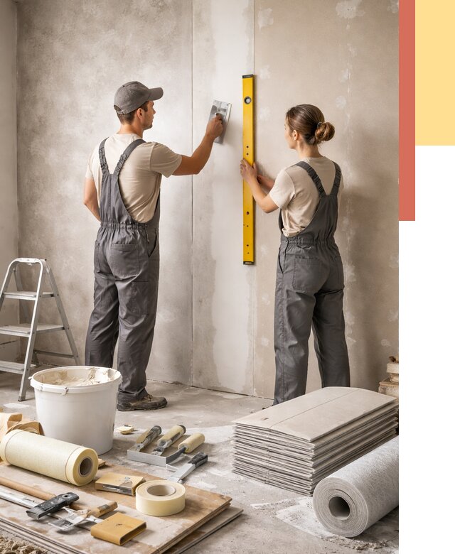 Отделка стен в Сарове от 1562 руб/м² — недорого, быстро, под ключ | ОТДЕЛОЧНИК-Сро