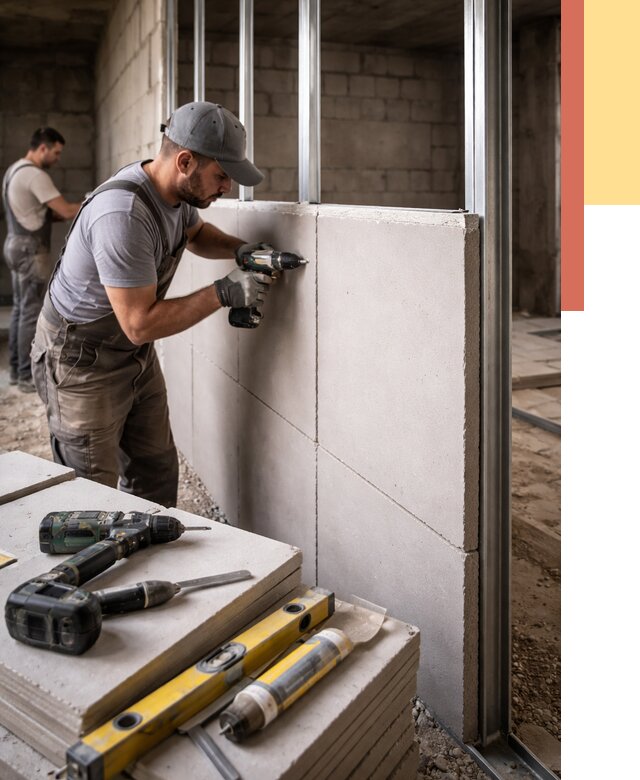 Кладка влагостойких перегородок ПГП в Сарове от 1250 руб. под ключ | ОТДЕЛОЧНИК-Сро