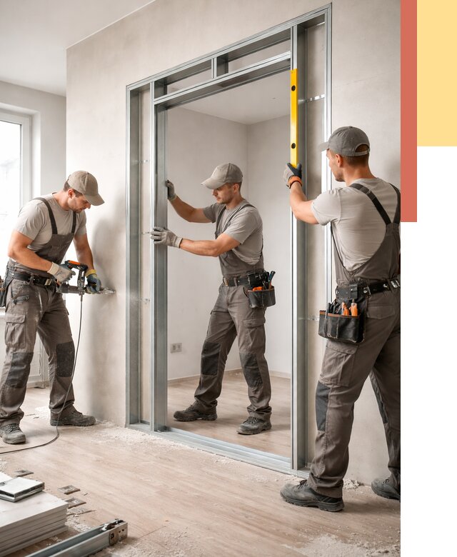 Устройство дверного проема в перегородке в Сарове от 4687 руб. под ключ | ОТДЕЛОЧНИК-Сро