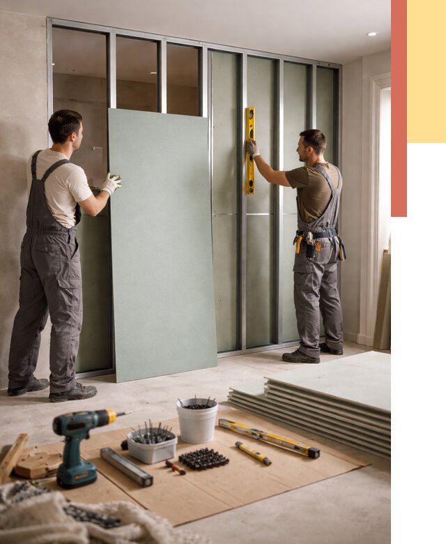 Перегородка из влагостойкого гипсокартона в Сарове от 4999 руб. — монтаж под ключ | ОТДЕЛОЧНИК-Сро