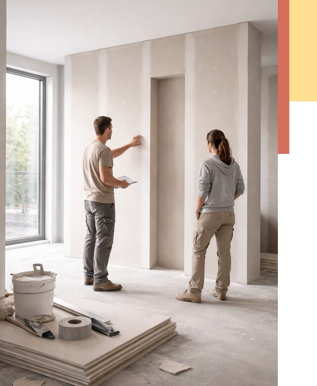 Зонирующая перегородка из гипсокартона в Сарове от 2916 руб. под ключ | ОТДЕЛОЧНИК-Сро