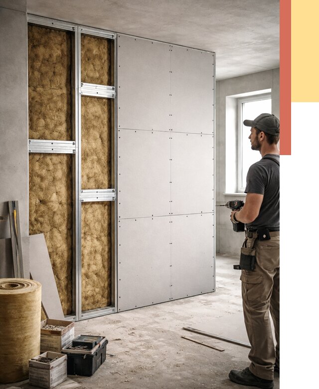 Усиленная перегородка под навеску в Сарове от 13331 руб. — монтаж под ключ | ОТДЕЛОЧНИК-Сро