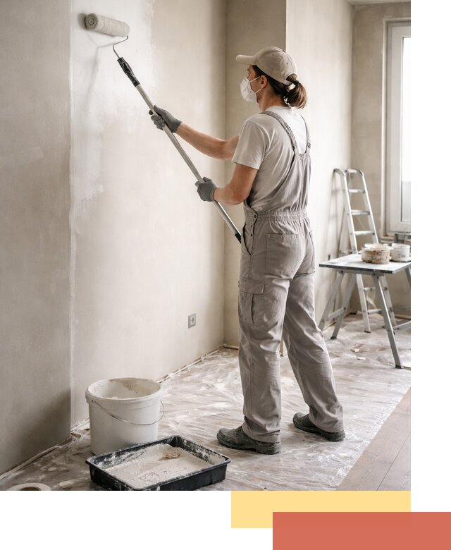 Покраска перегородок из гипсокартона в Сарове качественно и недорого