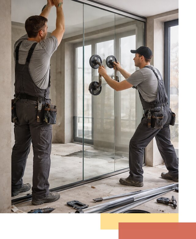 Цельностеклянные перегородки под ключ в Сарове