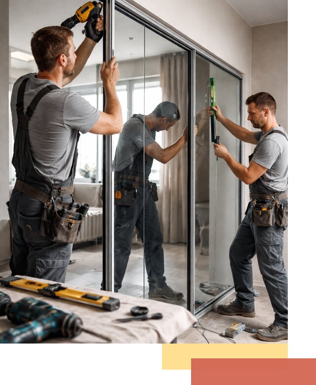 Каркасные стеклянные перегородки под ключ в Сарове