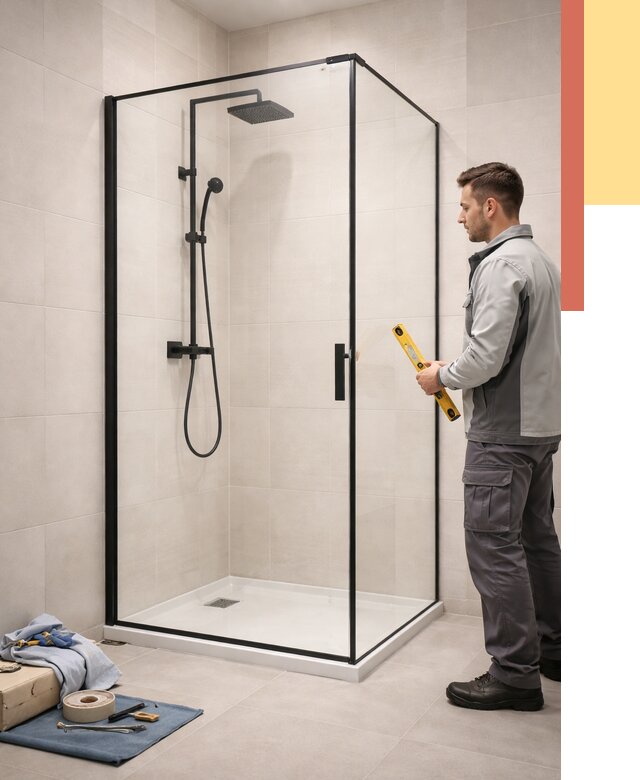 Стеклянные перегородки для душа в Сарове от 13019 руб. | Монтаж под ключ — ОТДЕЛОЧНИК-Сро