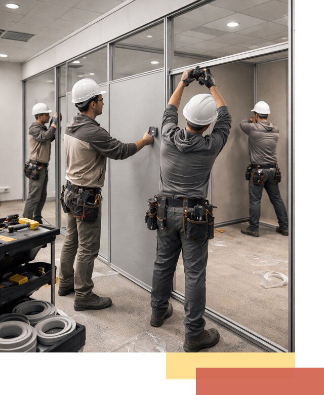 Мобильные офисные перегородки под ключ в Сарове