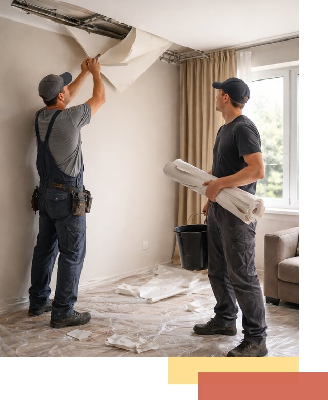 Демонтаж натяжного потолка в Сарове быстро и аккуратно