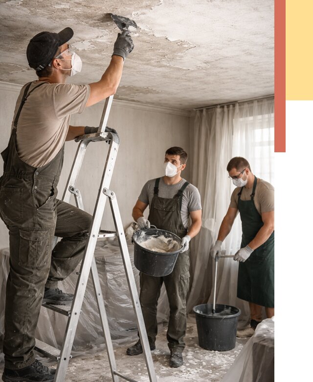 Удаление побелки с потолка в Сарове от 2604 руб. быстро и недорого | ОТДЕЛОЧНИК-Сро