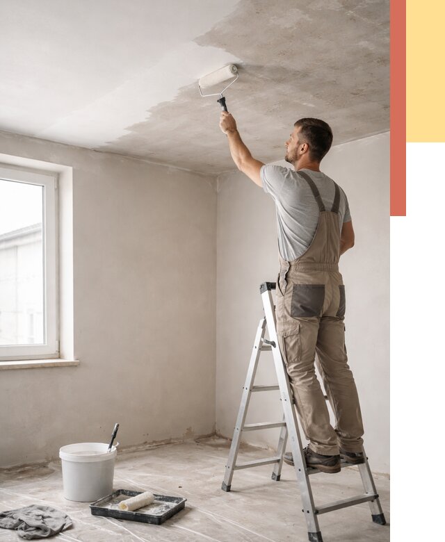 Грунтовка потолка в Сарове от 2604 руб. — быстро и недорого | ОТДЕЛОЧНИК-Сро