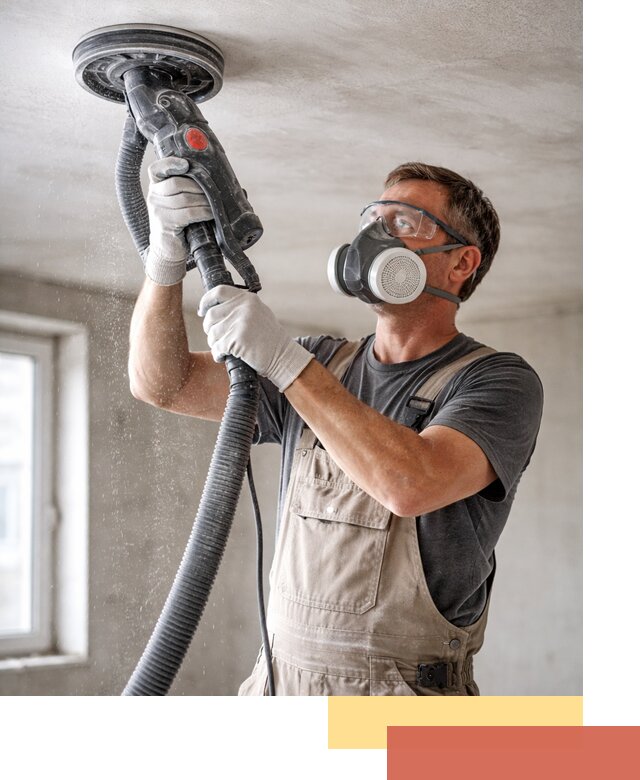 Шлифовка потолка в Сарове — качественная подготовка под отделку