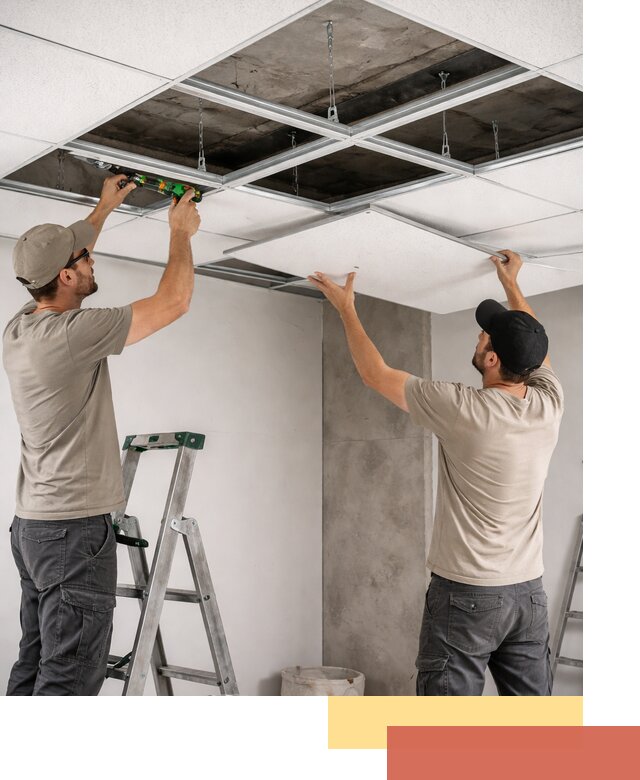 Монтаж потолка Армстронг под ключ в Сарове