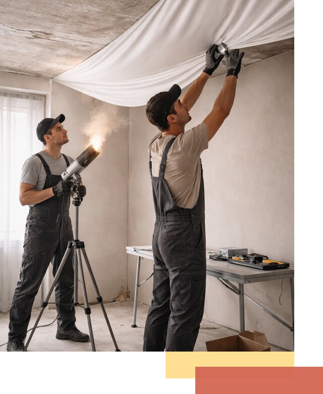 Установка натяжного потолка под ключ в Сарове