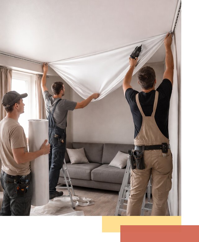 Монтаж сатинового натяжного потолка в Сарове качественно и быстро